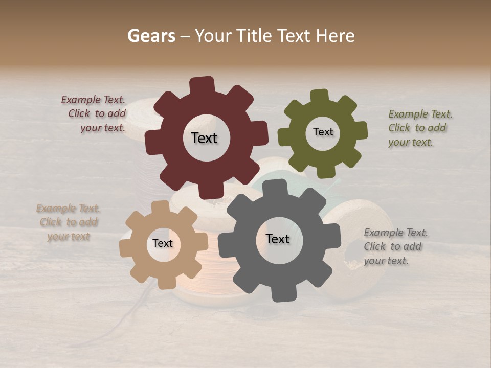 Needle Supplies Sewing PowerPoint Template