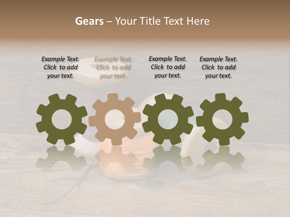 Needle Supplies Sewing PowerPoint Template