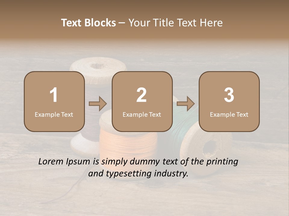 Needle Supplies Sewing PowerPoint Template