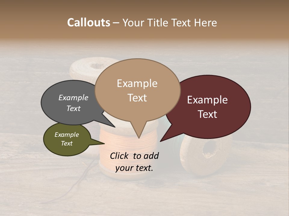 Needle Supplies Sewing PowerPoint Template