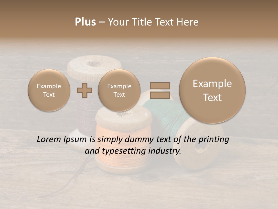 Needle Supplies Sewing PowerPoint Template