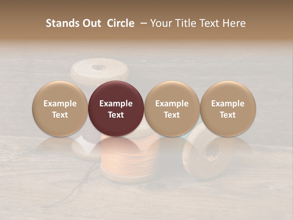 Needle Supplies Sewing PowerPoint Template