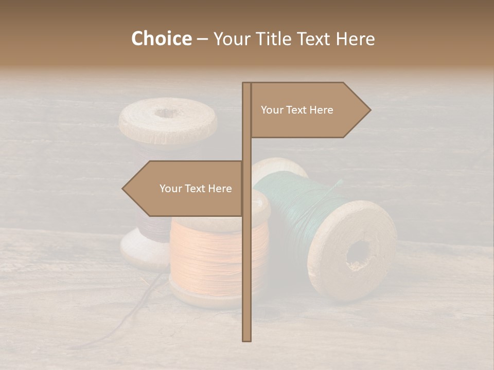 Needle Supplies Sewing PowerPoint Template