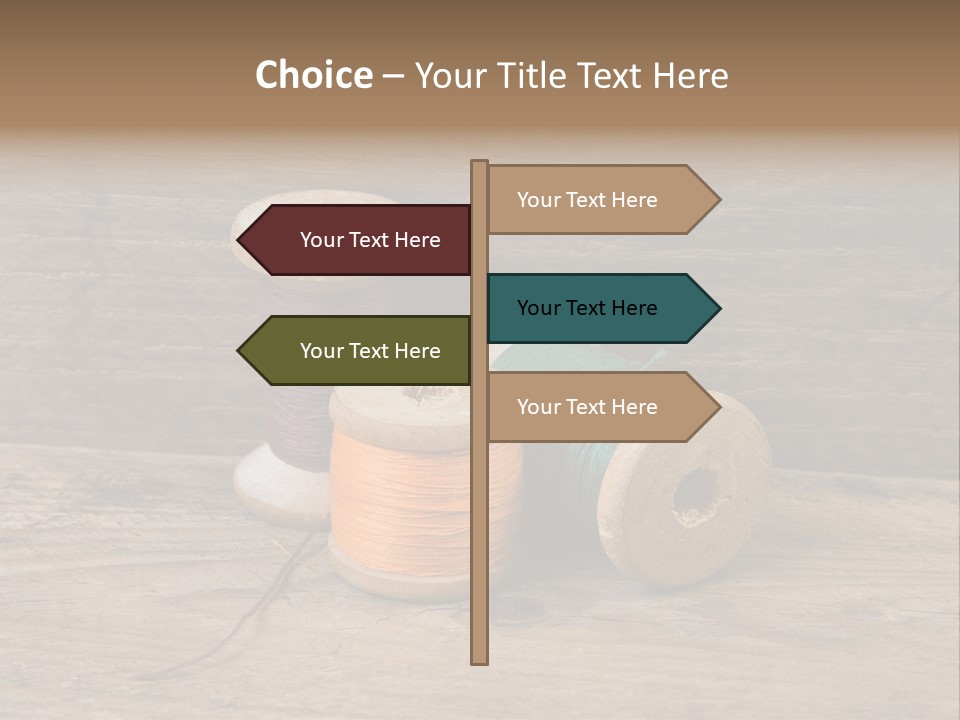 Needle Supplies Sewing PowerPoint Template