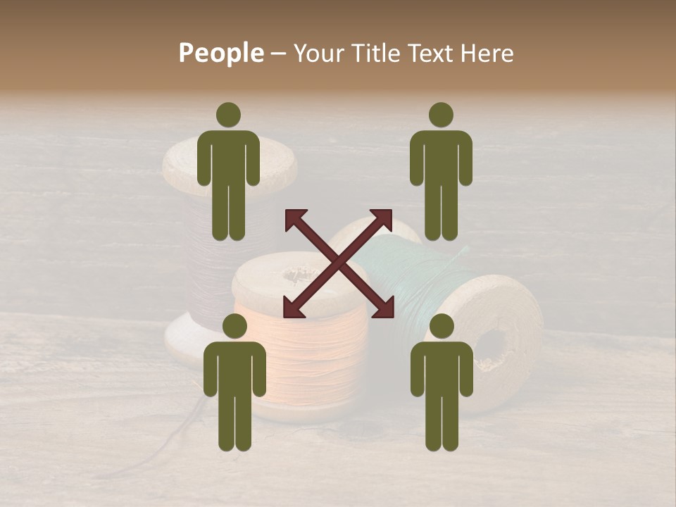 Needle Supplies Sewing PowerPoint Template