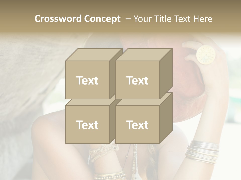 Model Human Smile PowerPoint Template