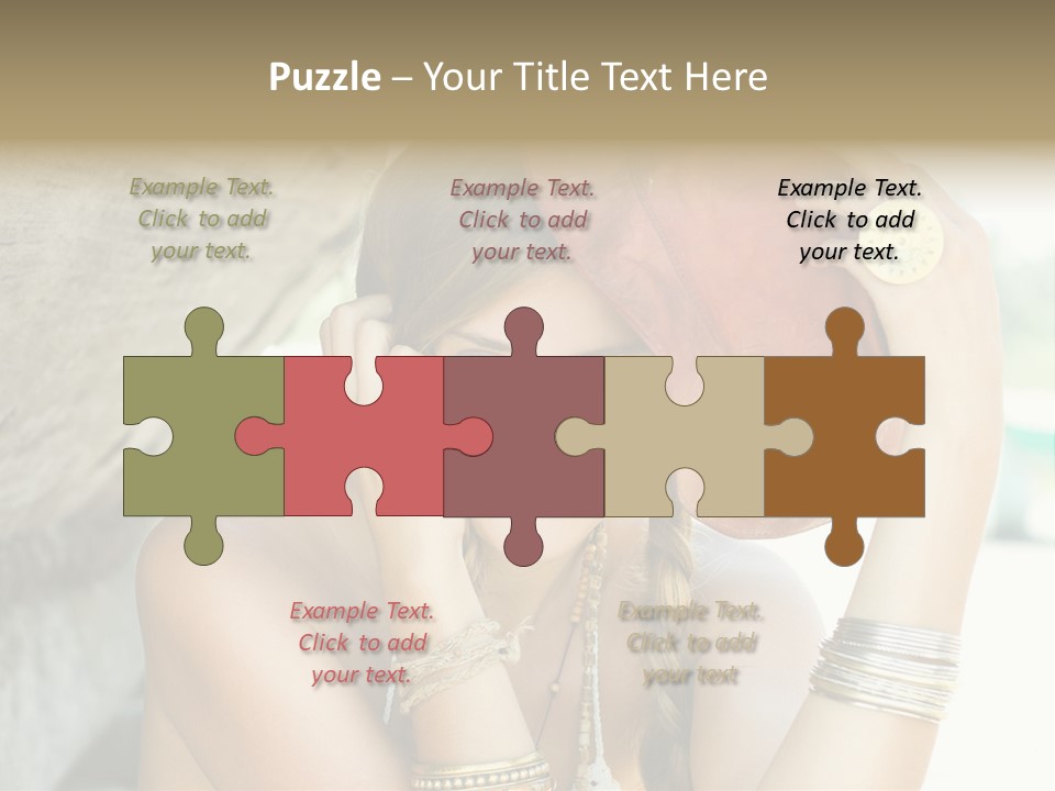 Model Human Smile PowerPoint Template