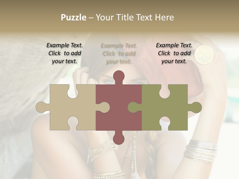 Model Human Smile PowerPoint Template