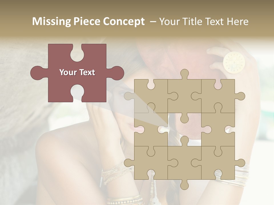 Model Human Smile PowerPoint Template