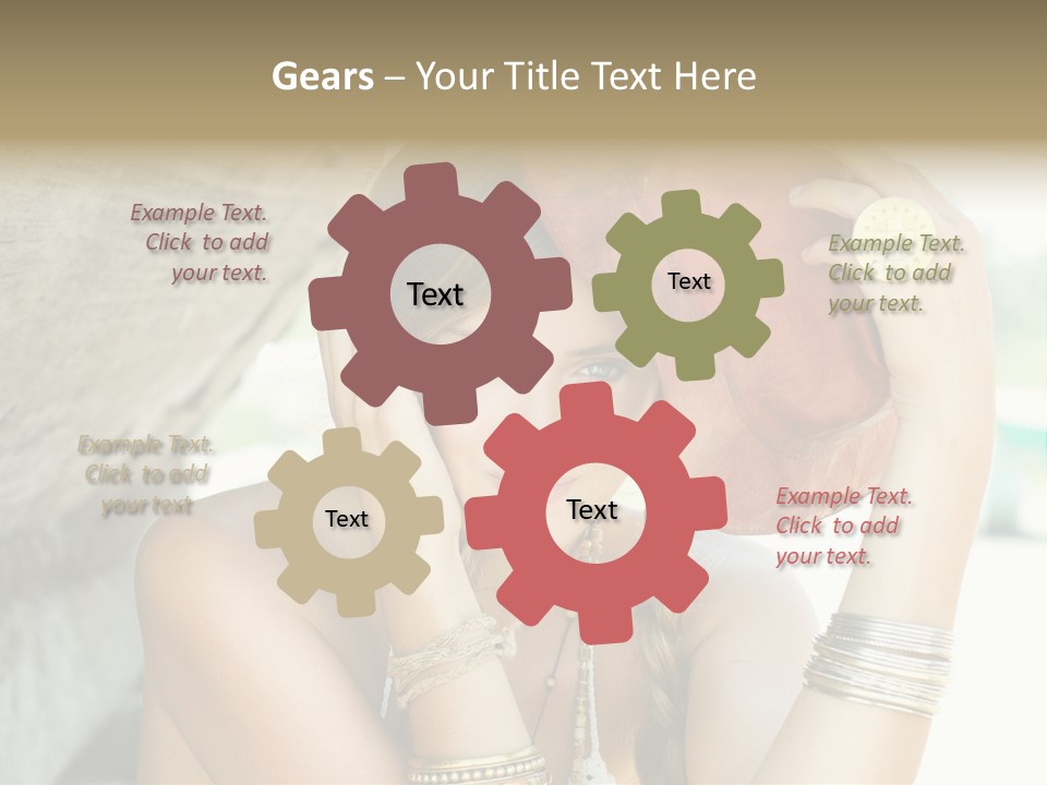 Model Human Smile PowerPoint Template