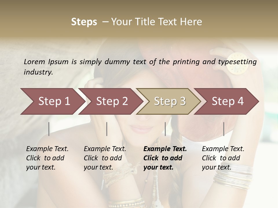 Model Human Smile PowerPoint Template