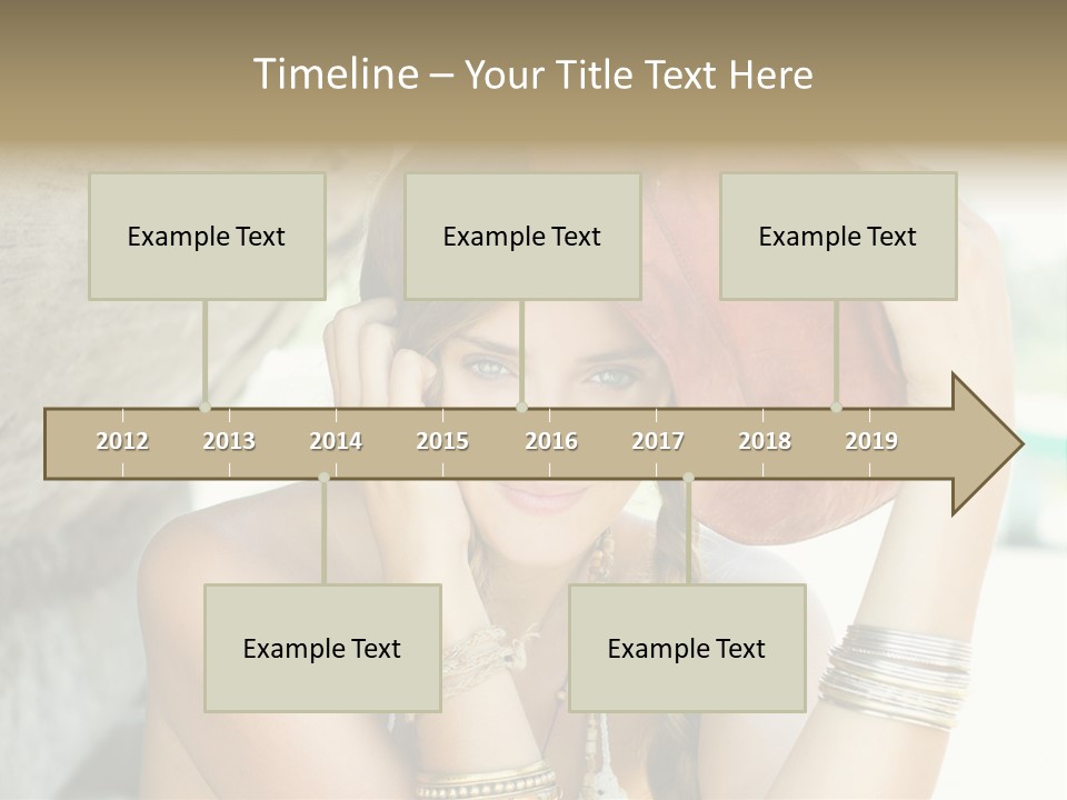 Model Human Smile PowerPoint Template
