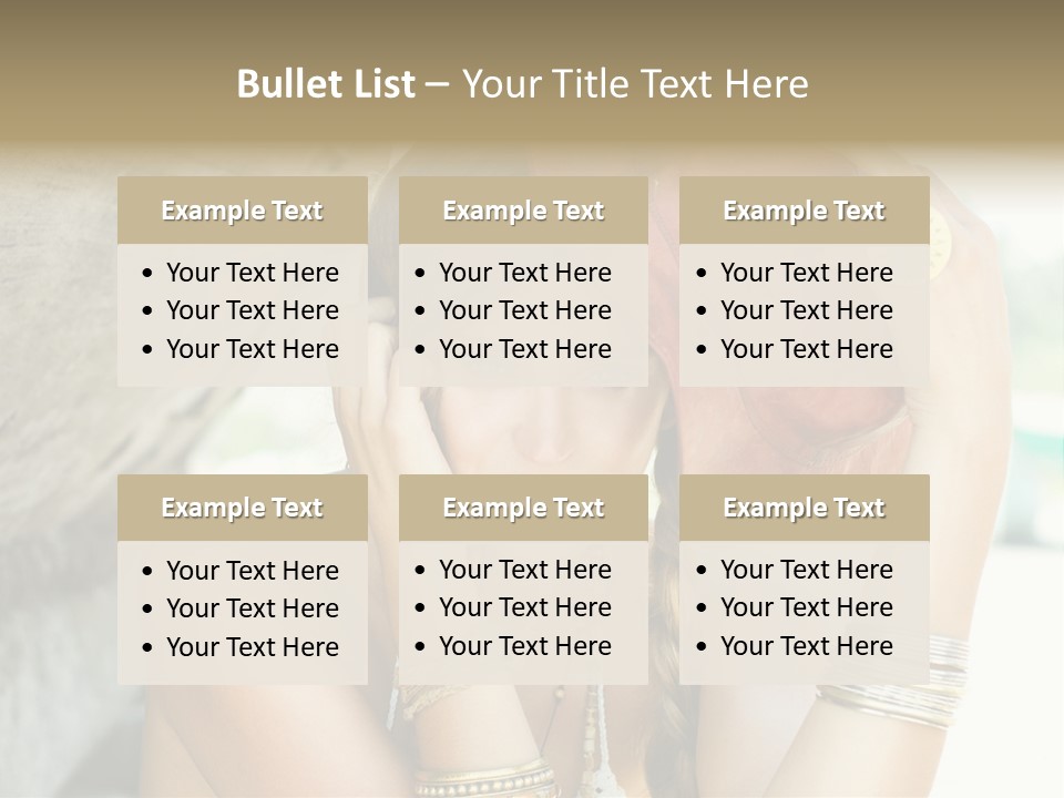 Model Human Smile PowerPoint Template