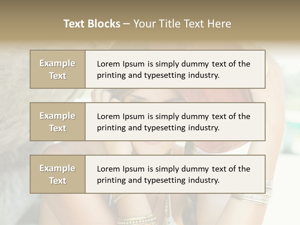 Model Human Smile PowerPoint Template