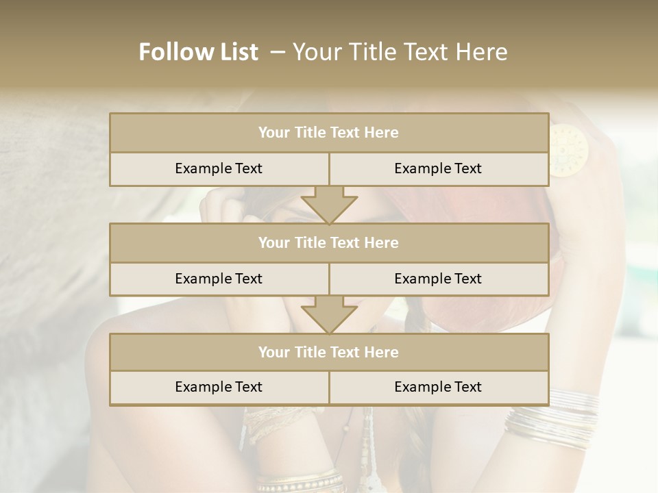 Model Human Smile PowerPoint Template
