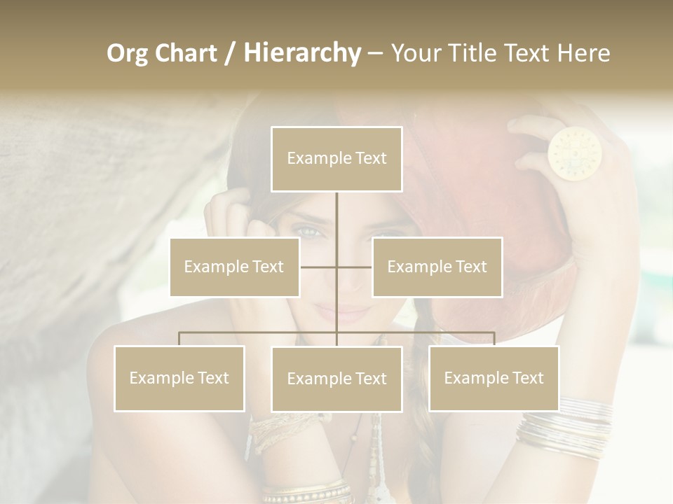 Model Human Smile PowerPoint Template