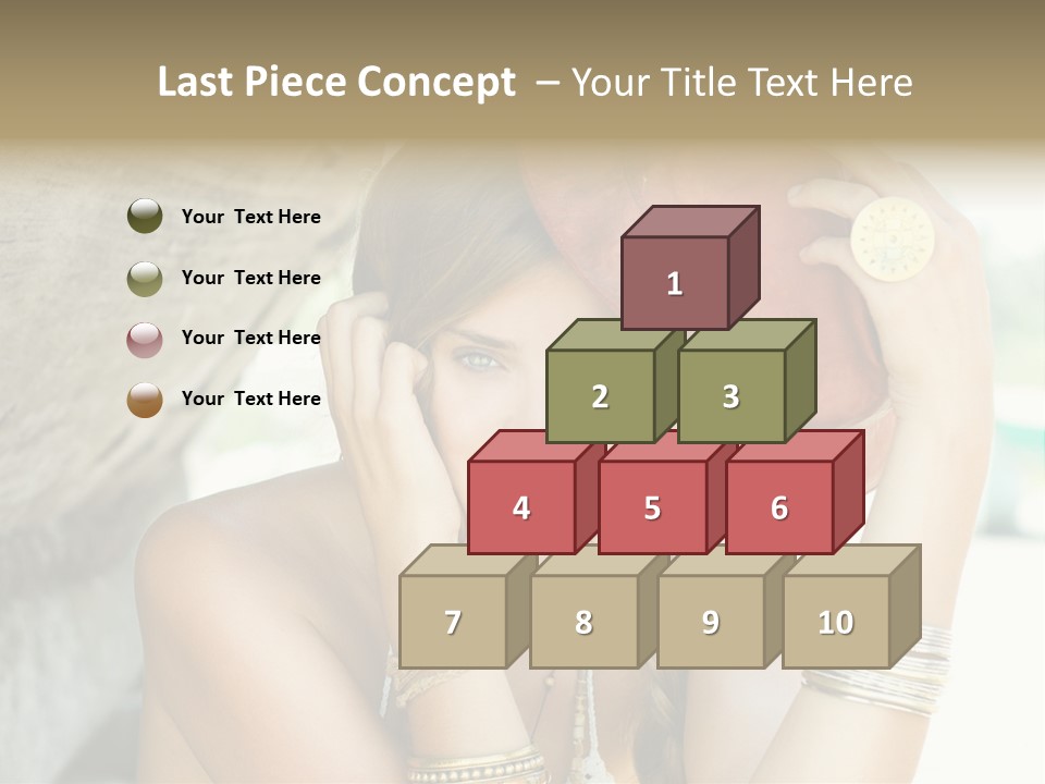 Model Human Smile PowerPoint Template