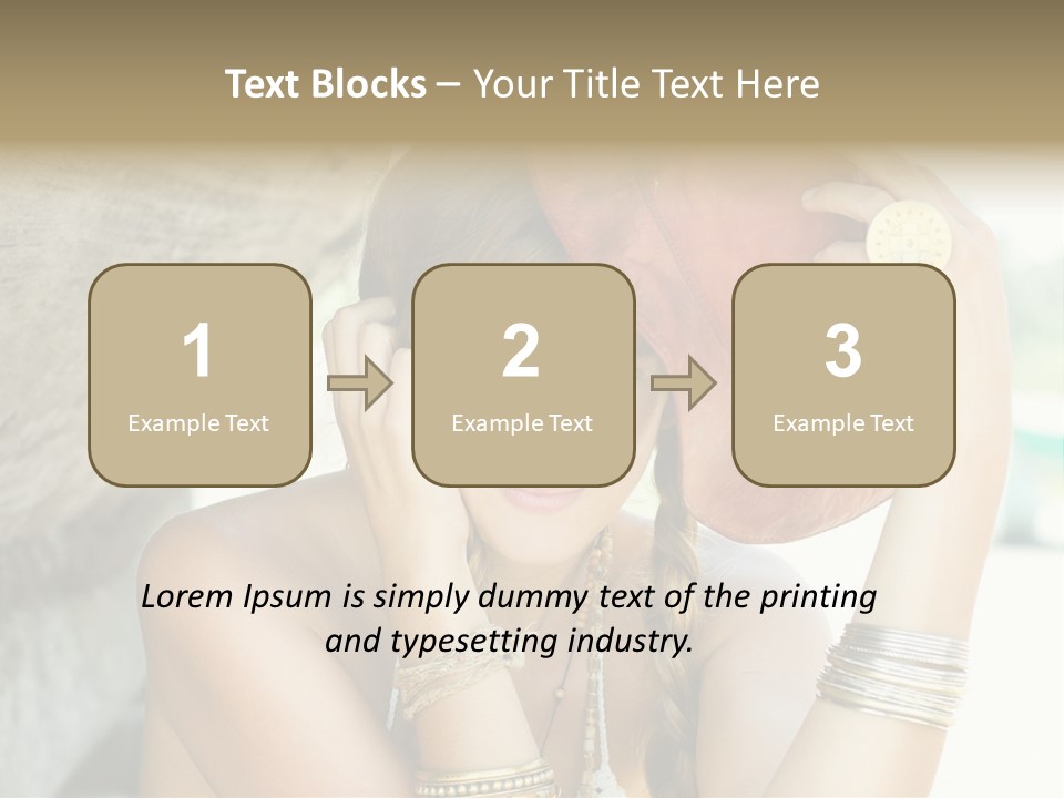 Model Human Smile PowerPoint Template