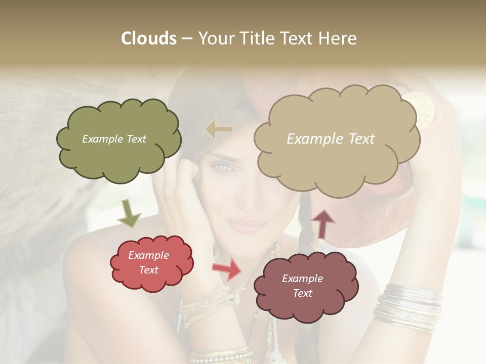 Model Human Smile PowerPoint Template