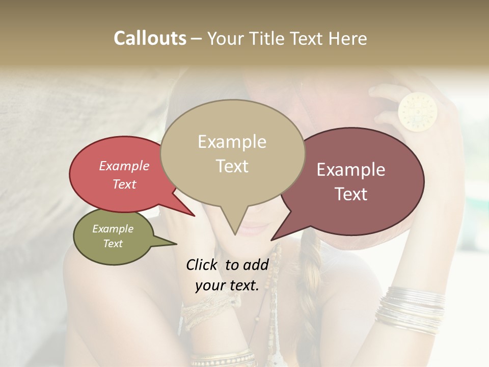 Model Human Smile PowerPoint Template
