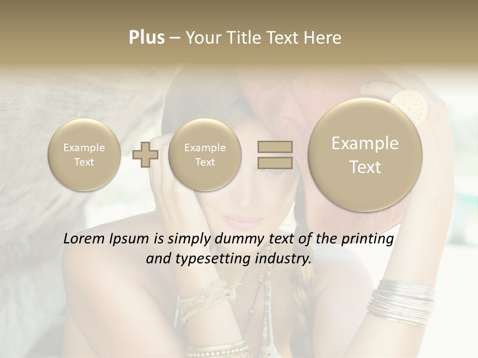 Model Human Smile PowerPoint Template