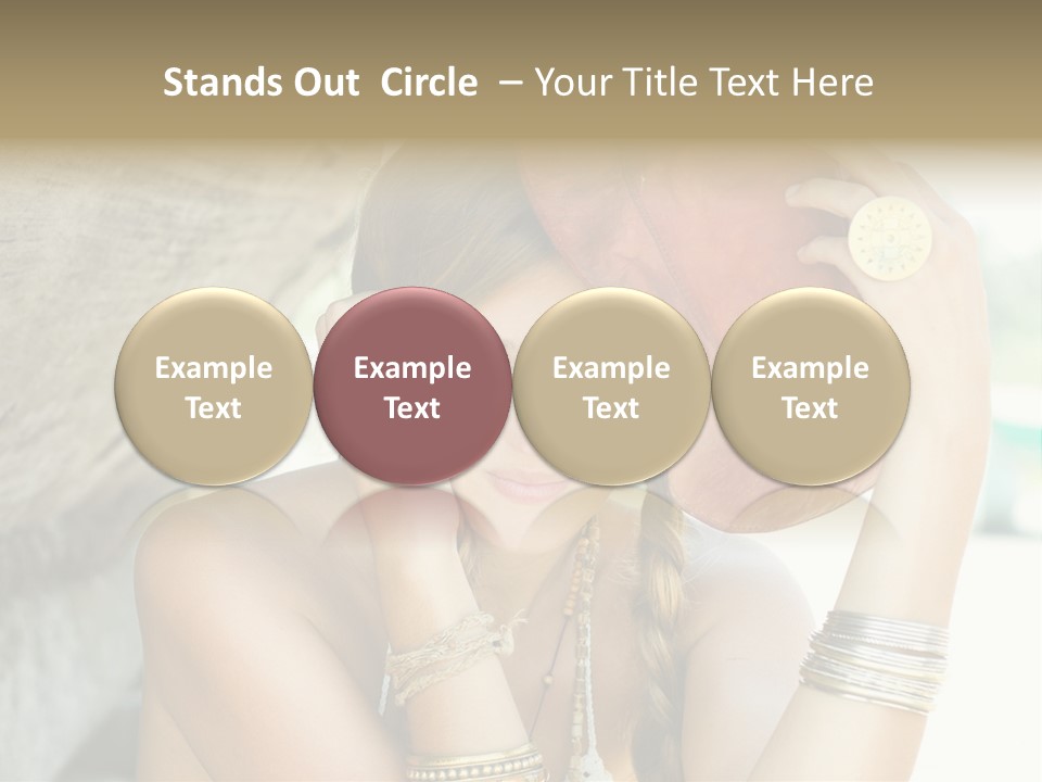 Model Human Smile PowerPoint Template