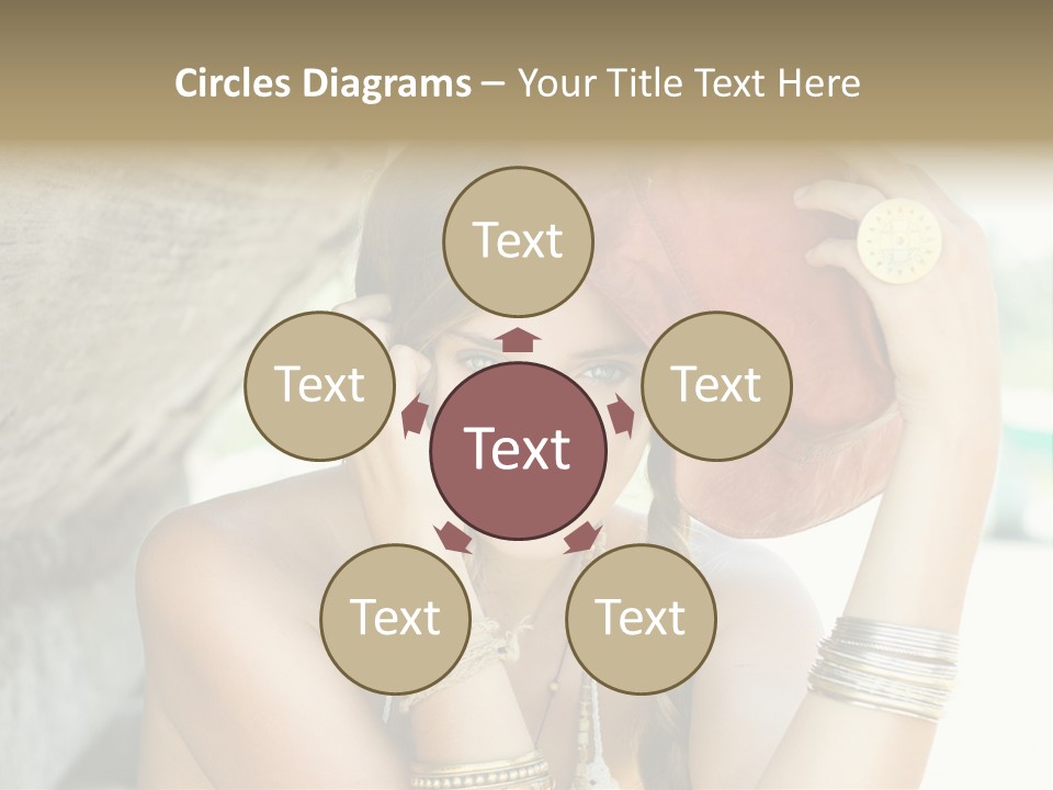 Model Human Smile PowerPoint Template