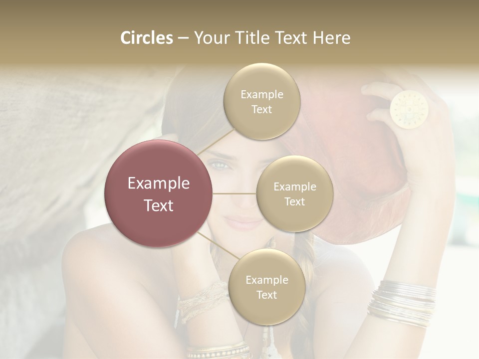 Model Human Smile PowerPoint Template