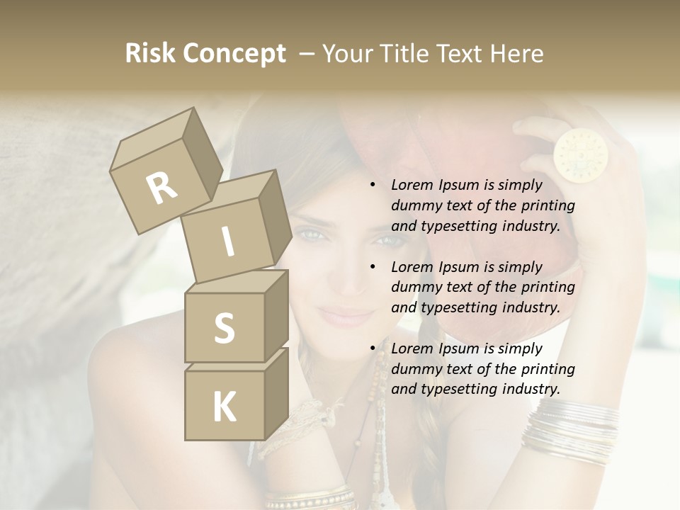 Model Human Smile PowerPoint Template