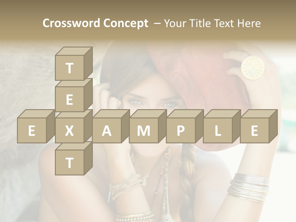 Model Human Smile PowerPoint Template