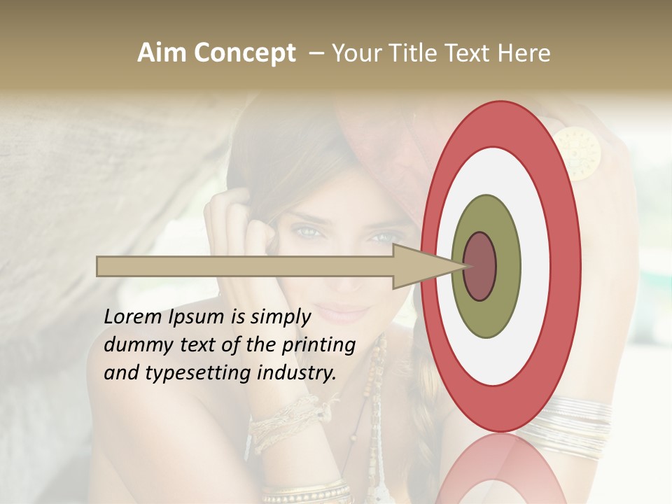 Model Human Smile PowerPoint Template