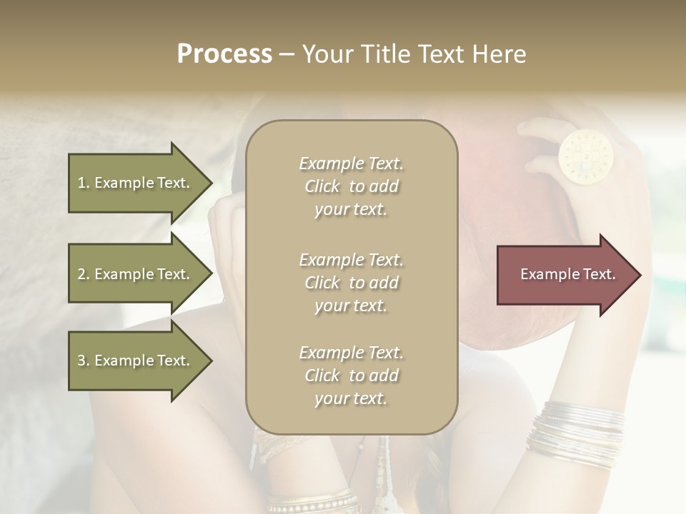 Model Human Smile PowerPoint Template