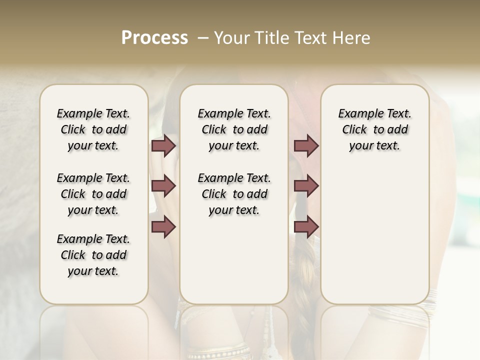 Model Human Smile PowerPoint Template