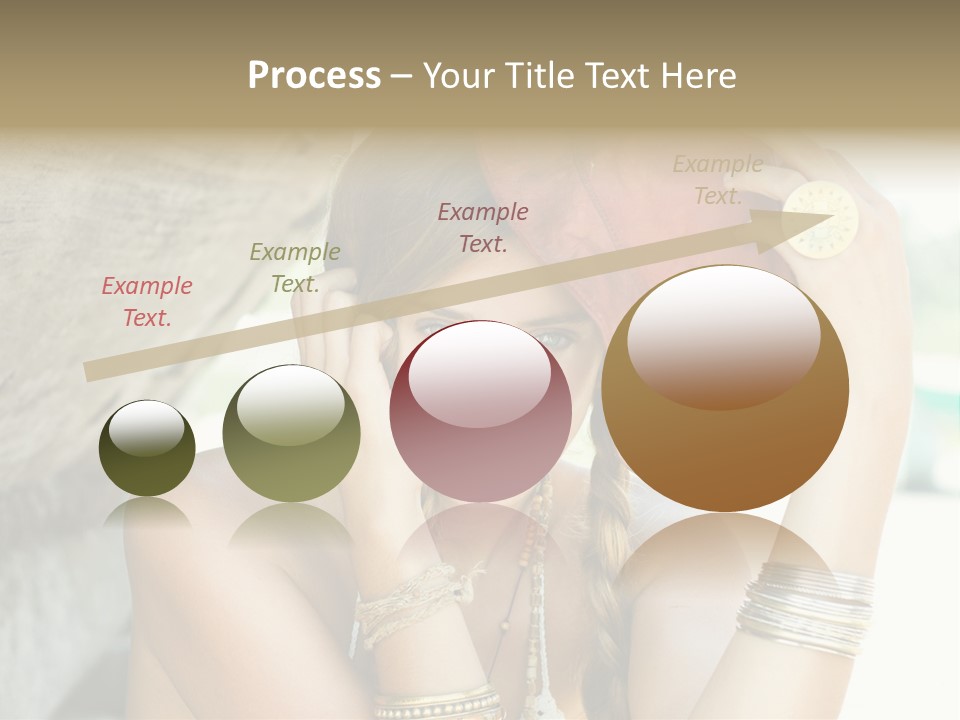 Model Human Smile PowerPoint Template