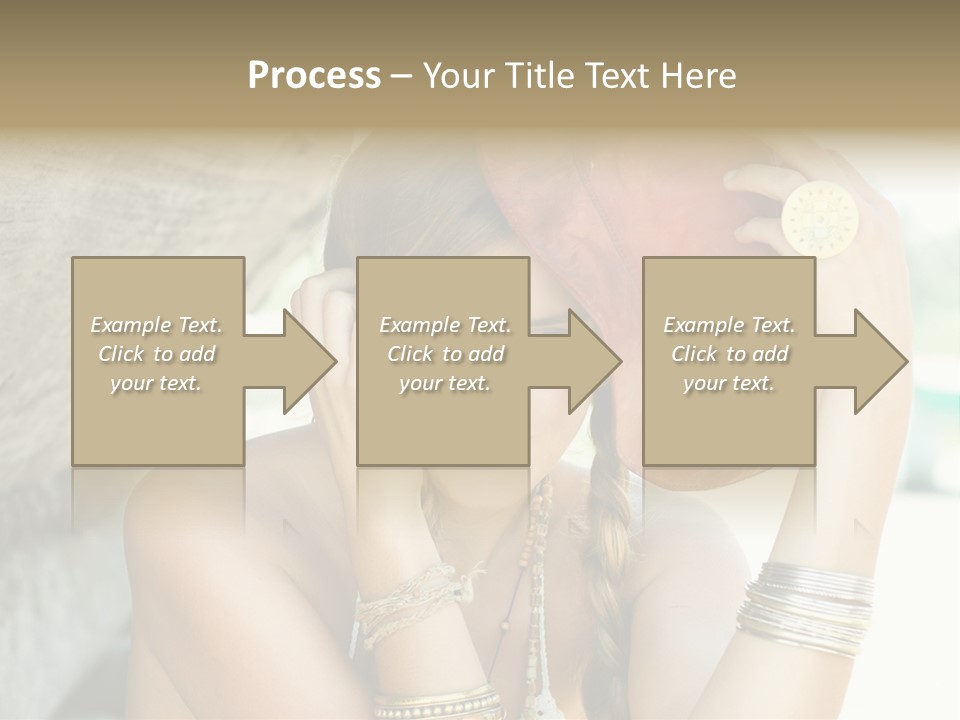 Model Human Smile PowerPoint Template