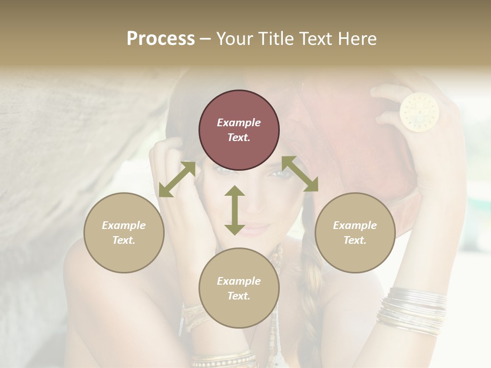 Model Human Smile PowerPoint Template