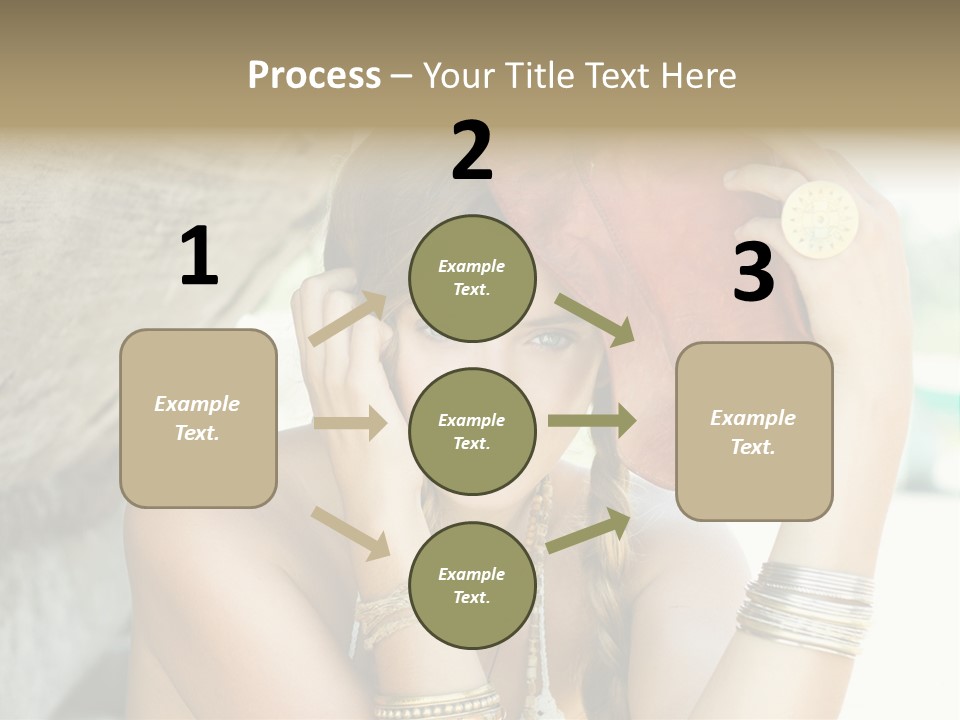 Model Human Smile PowerPoint Template