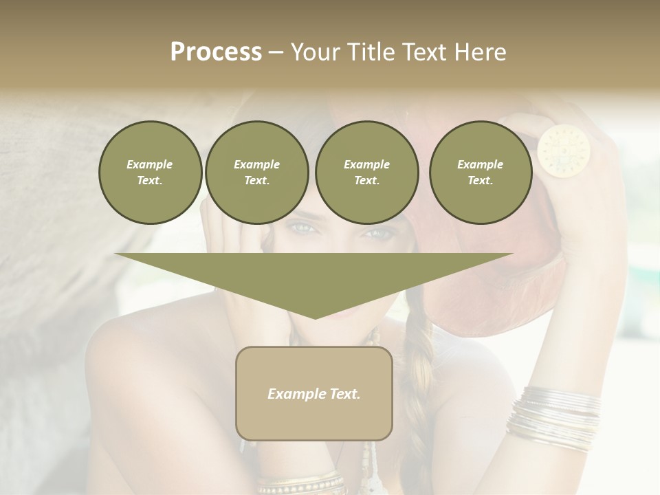 Model Human Smile PowerPoint Template