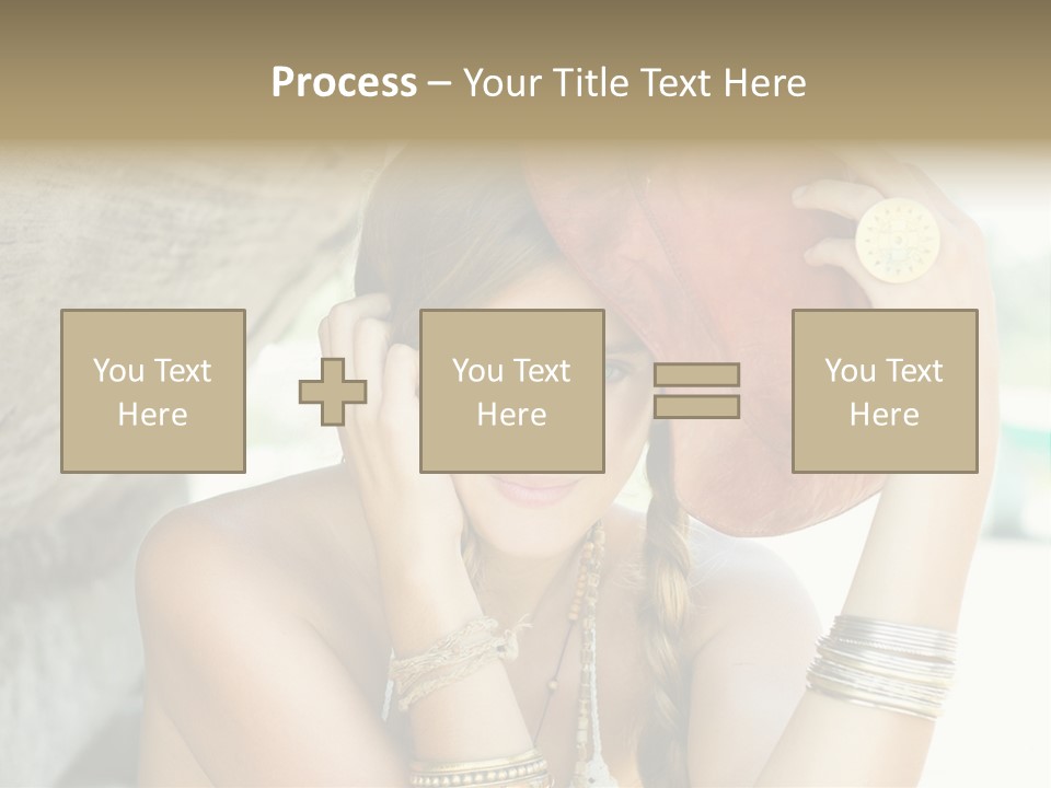 Model Human Smile PowerPoint Template