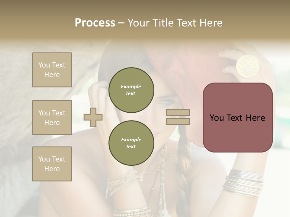 Model Human Smile PowerPoint Template