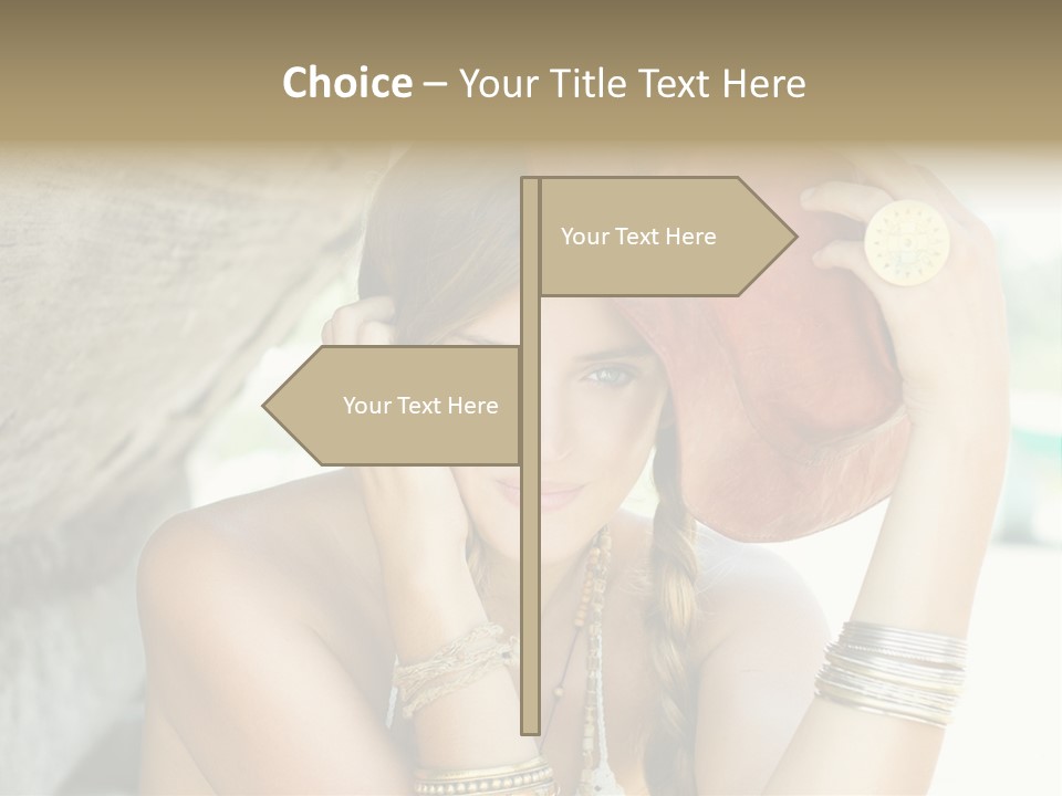 Model Human Smile PowerPoint Template