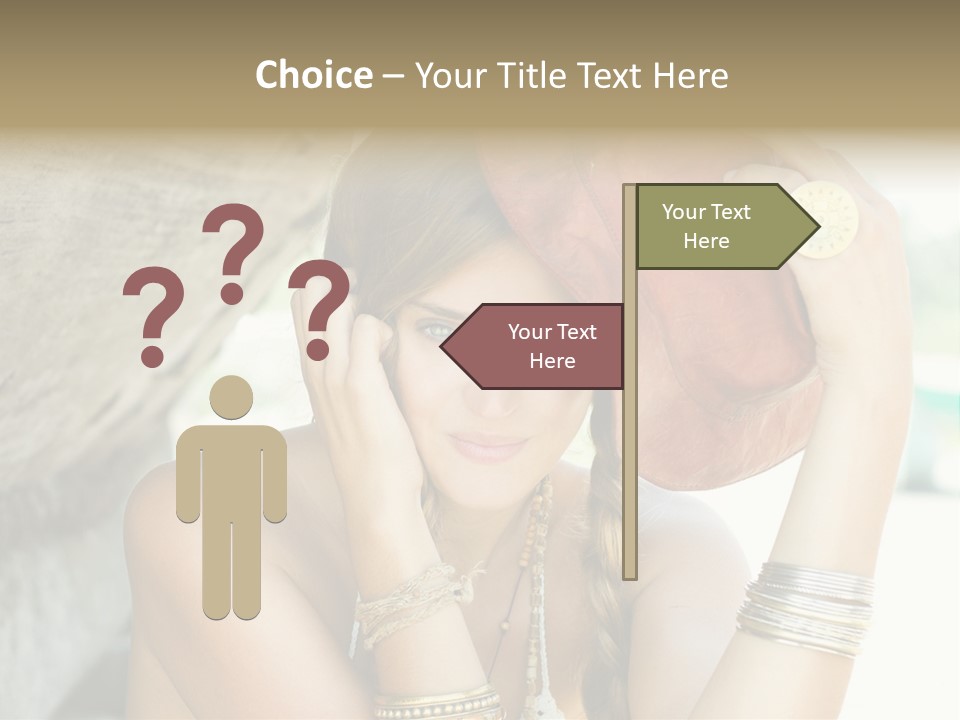 Model Human Smile PowerPoint Template