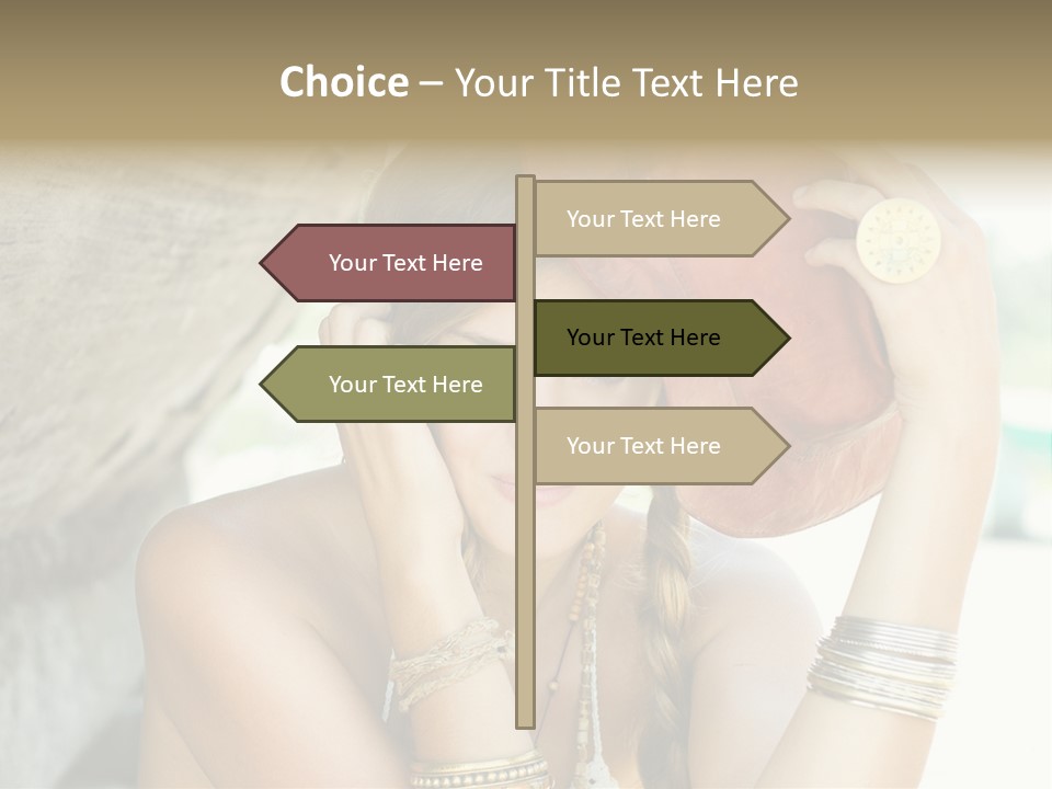 Model Human Smile PowerPoint Template