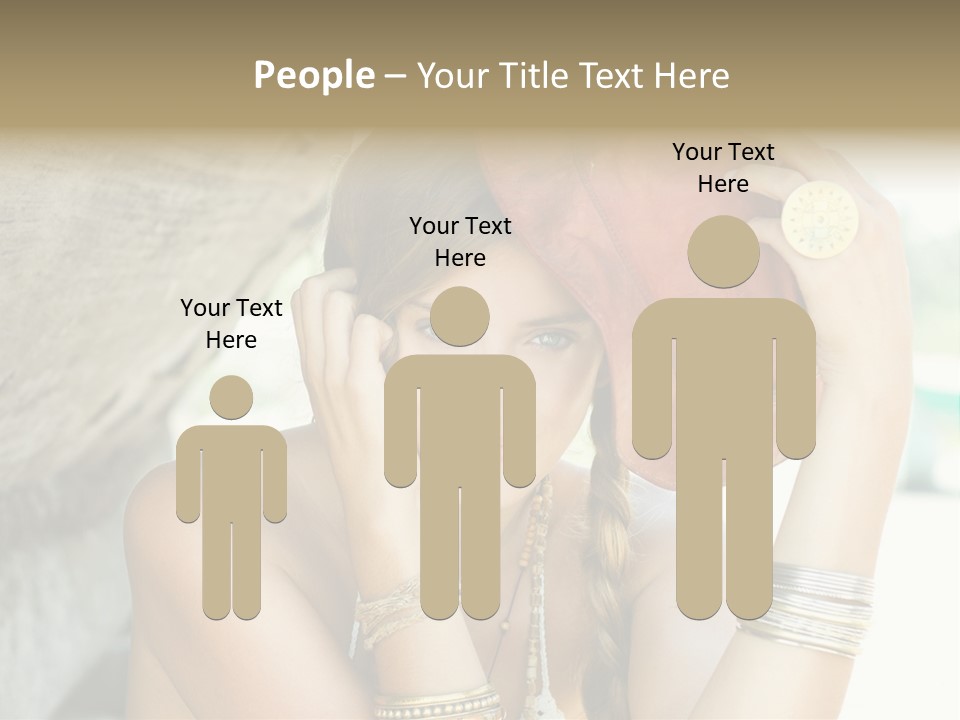 Model Human Smile PowerPoint Template