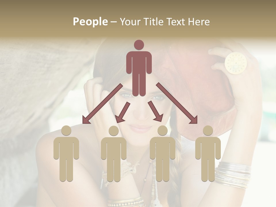 Model Human Smile PowerPoint Template