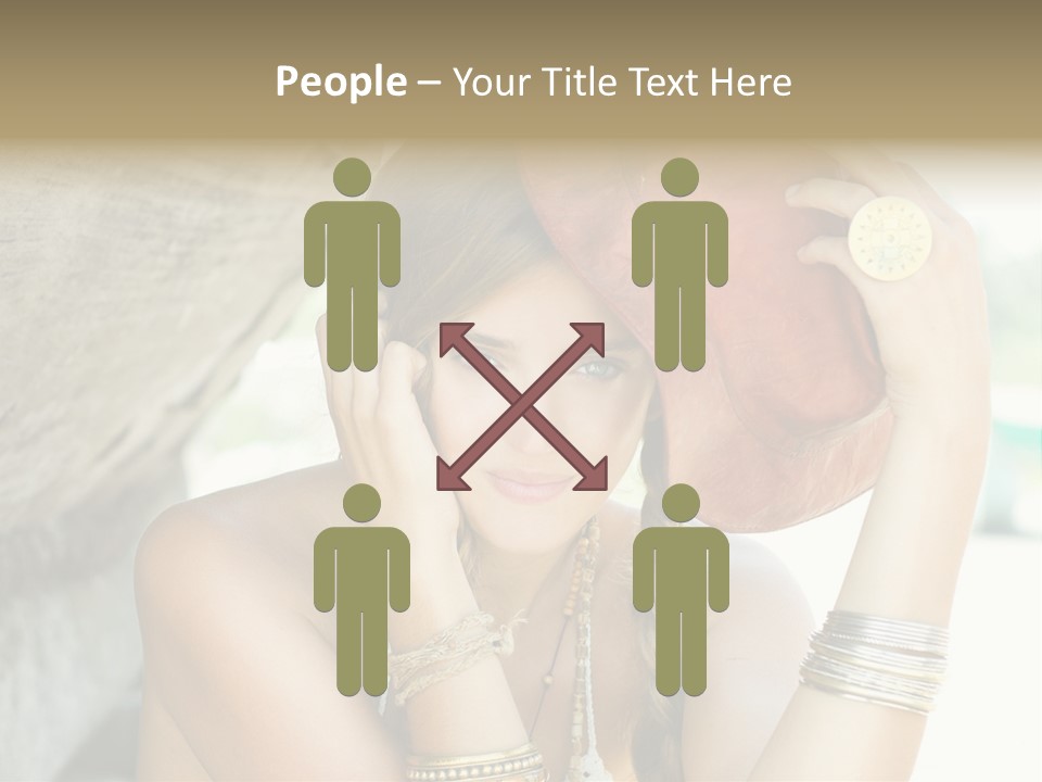 Model Human Smile PowerPoint Template