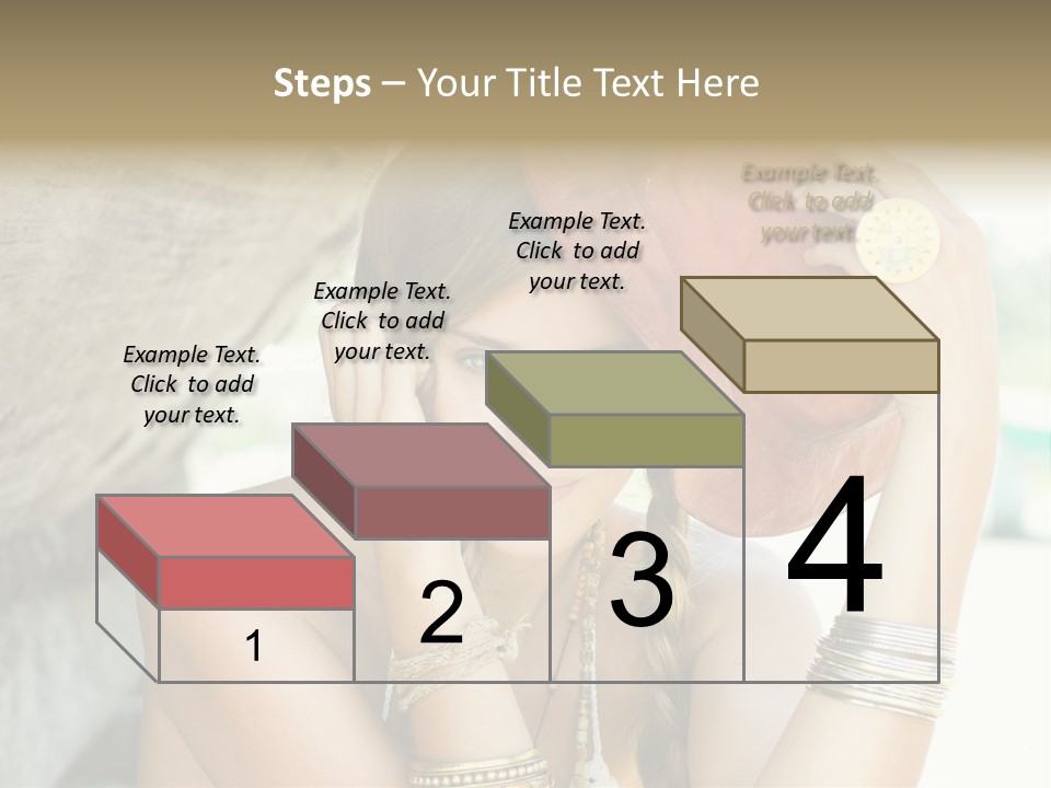 Model Human Smile PowerPoint Template