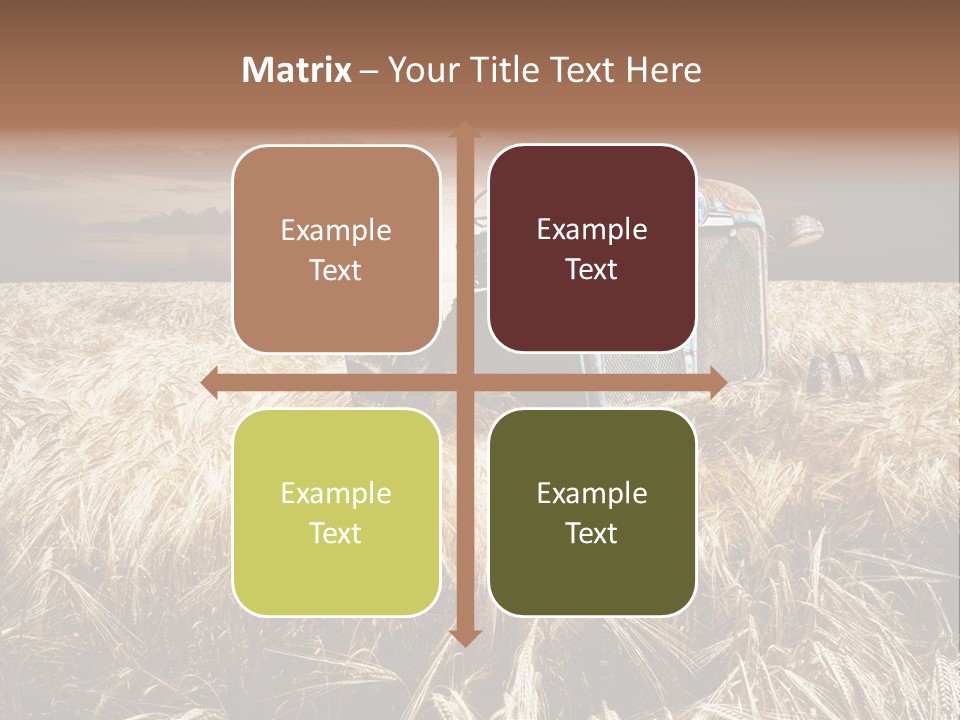 Abandoned Ancient Tractor PowerPoint Template