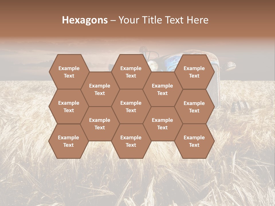 Abandoned Ancient Tractor PowerPoint Template