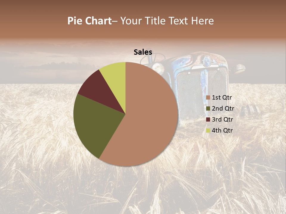 Abandoned Ancient Tractor PowerPoint Template